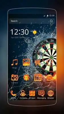 Play Flaming Dart Board