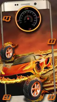 Play flaming hot race car theme