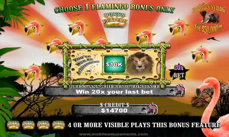 Play Flamingo Safari Slots as an online game Flamingo Safari Slots with UptoPlay
