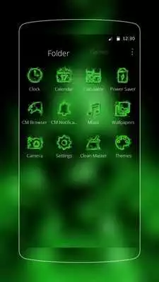 Play Flaming Skull Green Theme