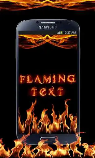 Play Flaming Text : Fire Text Photo Art as an online game Flaming Text : Fire Text Photo Art with UptoPlay