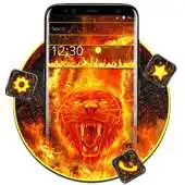 Free play online Flaming Wild Tiger Theme APK