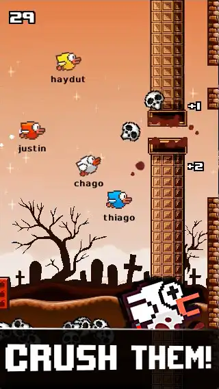 Play Flapping Crush: Halloween Bird  and enjoy Flapping Crush: Halloween Bird with UptoPlay