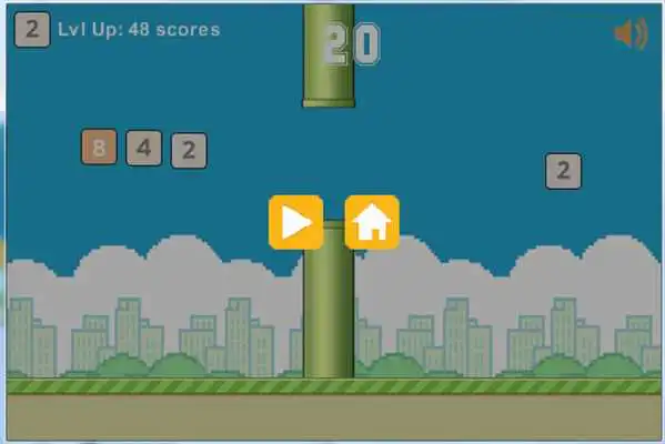 Play Flappy48 - Hard Version