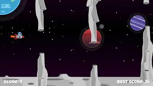 Play Flappy Astronaut as an online game Flappy Astronaut with UptoPlay