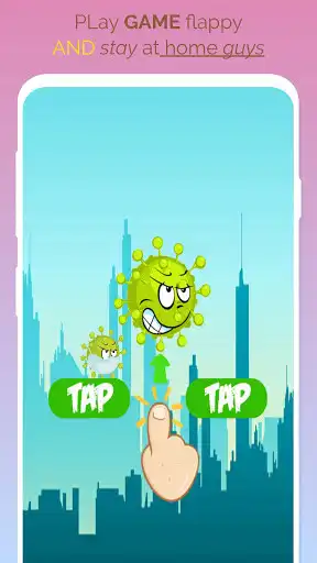 Play Flappy Bacteria & Stay At Home as an online game Flappy Bacteria & Stay At Home with UptoPlay