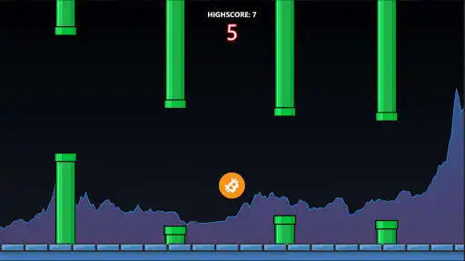 Play Flappy Crypto as an online game Flappy Crypto with UptoPlay