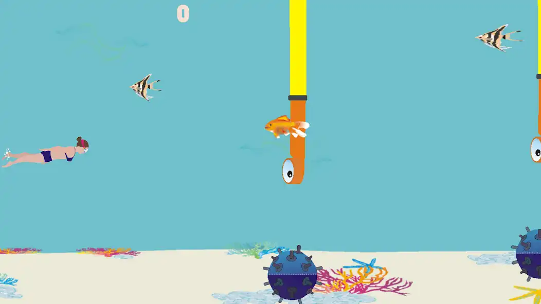 Play Flappy Diver as an online game Flappy Diver with UptoPlay