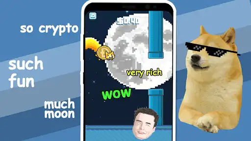 Play Flappy Dogecoin as an online game Flappy Dogecoin with UptoPlay