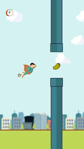 Play Flappy Fartman as an online game Flappy Fartman with UptoPlay