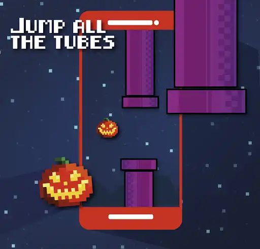 Play Flappy Halloween: jump tubes pumpkins night as an online game Flappy Halloween: jump tubes pumpkins night with UptoPlay