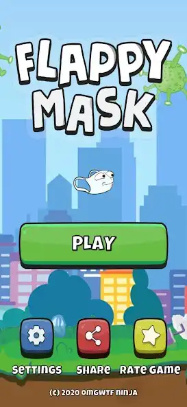 Play Flappy Mask as an online game Flappy Mask with UptoPlay