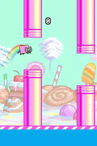 Play Flappy Nyan Cat: The flying - talking cat pet  and enjoy Flappy Nyan Cat: The flying - talking cat pet with UptoPlay
