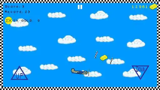 Play Flappy plane: gold rush as an online game Flappy plane: gold rush with UptoPlay