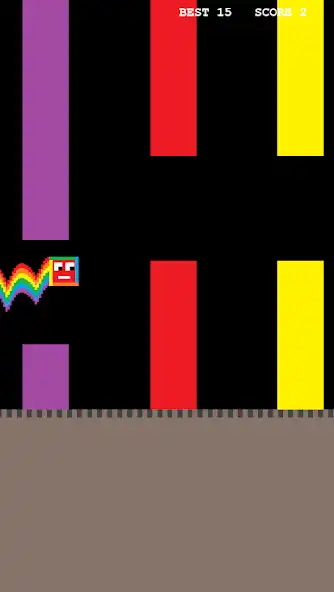 Play Flappy Rainbow as an online game Flappy Rainbow with UptoPlay