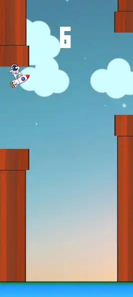 Play Flappy Rocket - Space Ranger as an online game Flappy Rocket - Space Ranger with UptoPlay