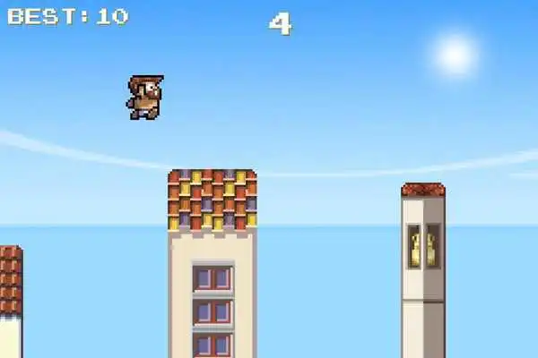 Play Flappy Santos:Bird on the Roof