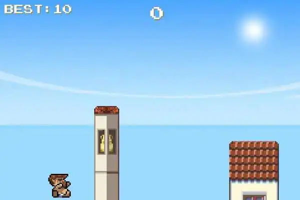 Play Flappy Santos:Bird on the Roof