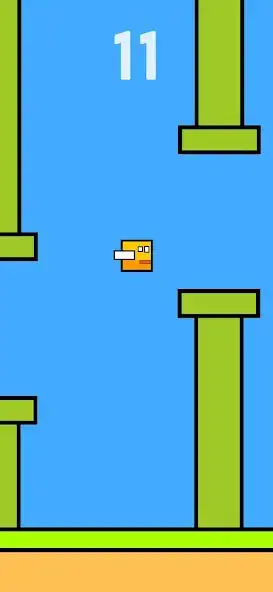 Play Flappy Square - Flying Bird as an online game Flappy Square - Flying Bird with UptoPlay