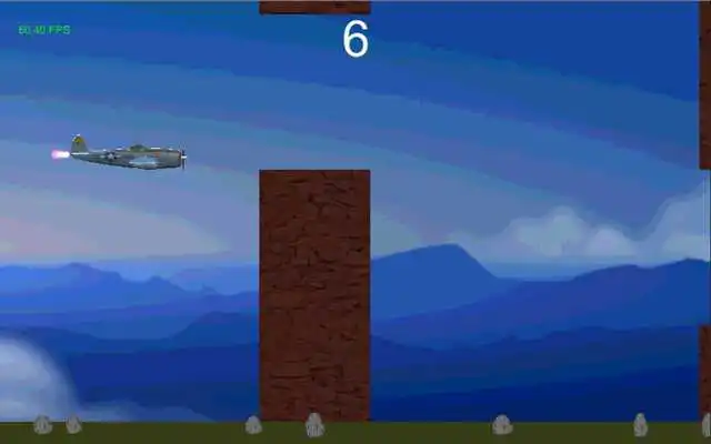 Play Flappy Thunderbolt Plane