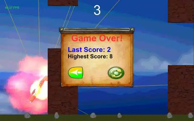 Play Flappy Thunderbolt Plane