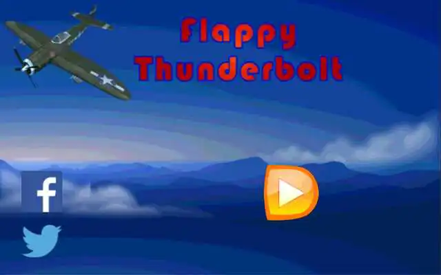 Play Flappy Thunderbolt Plane