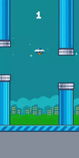 Play Flappy UFO as an online game Flappy UFO with UptoPlay