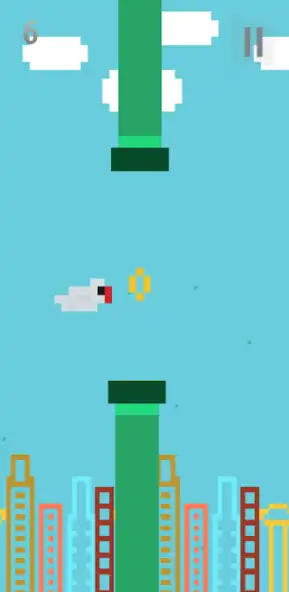 Play flappy white bird as an online game flappy white bird with UptoPlay