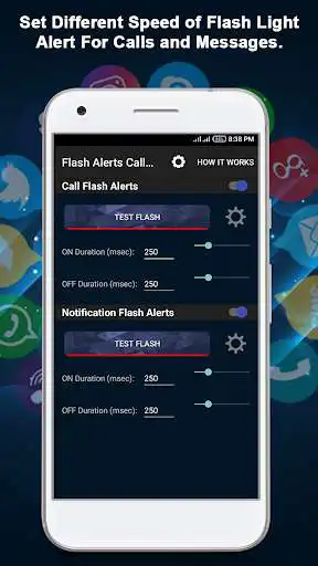 Play Flash Alert Call SMS