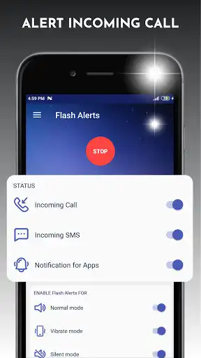 Play Flash Alerts on Call and SMS as an online game Flash Alerts on Call and SMS with UptoPlay