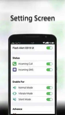 Play Flash Alerts on Call OS10