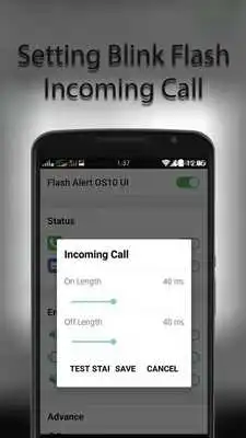 Play Flash Alerts on Call OS10