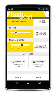 Play Flash Blink - Call Alerts