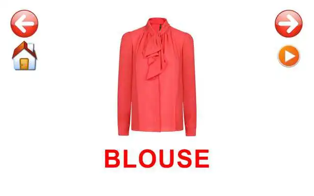 Play Flash Cards Clothes for kids