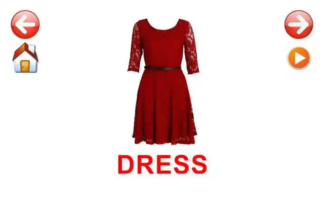 Play Flash Cards Clothes for kids