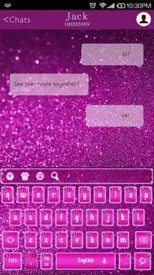Play Flashing Pink Butterfly Keyboard Theme