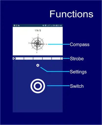 Play Flashlight Compass