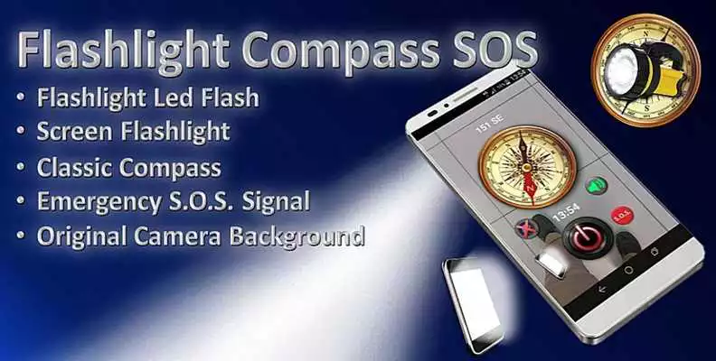 Play Flashlight Compass SOS