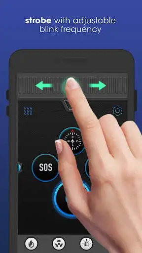 Play Flashlight Compass with Sounds as an online game Flashlight Compass with Sounds with UptoPlay