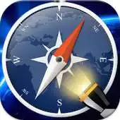 Free play online Flashlight with compass alert APK