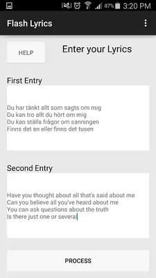 Play Flash Lyrics