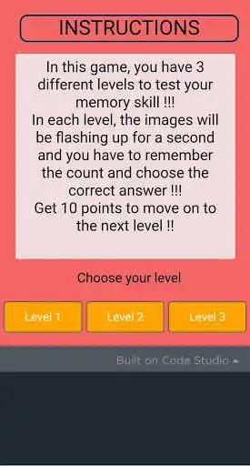 Play Flash Memory Game as an online game Flash Memory Game with UptoPlay