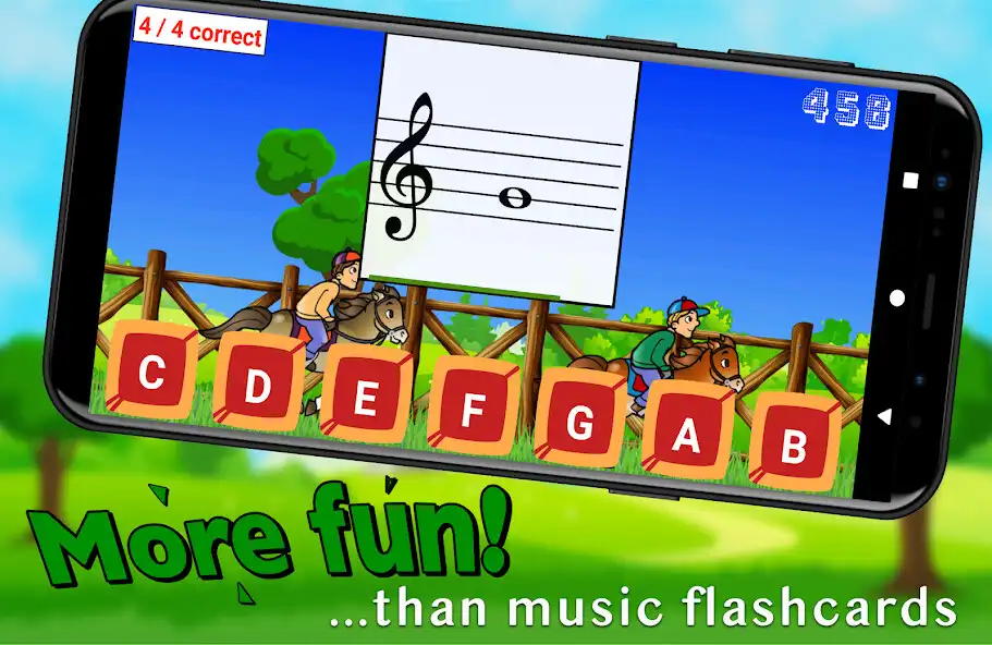 Play Flashnote Derby- music notes!  and enjoy Flashnote Derby- music notes! with UptoPlay