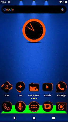 Play Flat Black and Orange IconPack  and enjoy Flat Black and Orange IconPack with UptoPlay