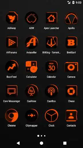Play Flat Black and Orange IconPack as an online game Flat Black and Orange IconPack with UptoPlay