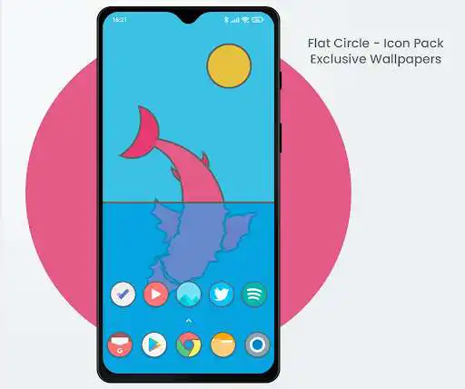 Play Flat Circle - Icon Pack  and enjoy Flat Circle - Icon Pack with UptoPlay