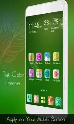 Play Flat Color Mega Launcher Theme
