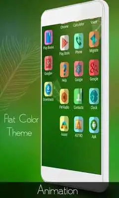 Play Flat Color Mega Launcher Theme