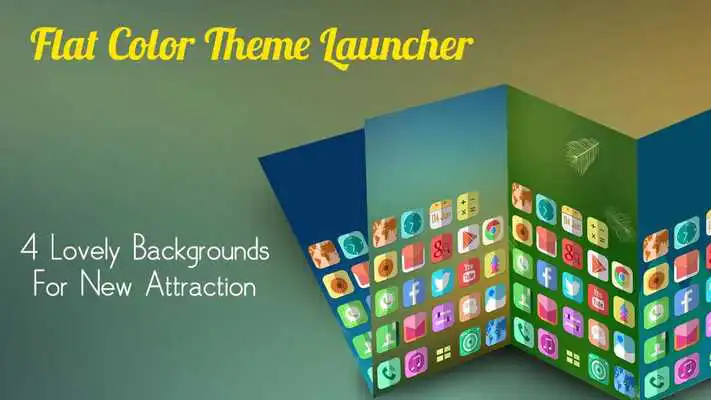Play Flat Color Mega Launcher Theme