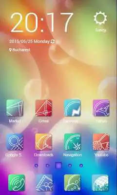 Play Flat Design Launcher Theme
